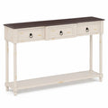 Consolle rettangolare con cassetti in legno