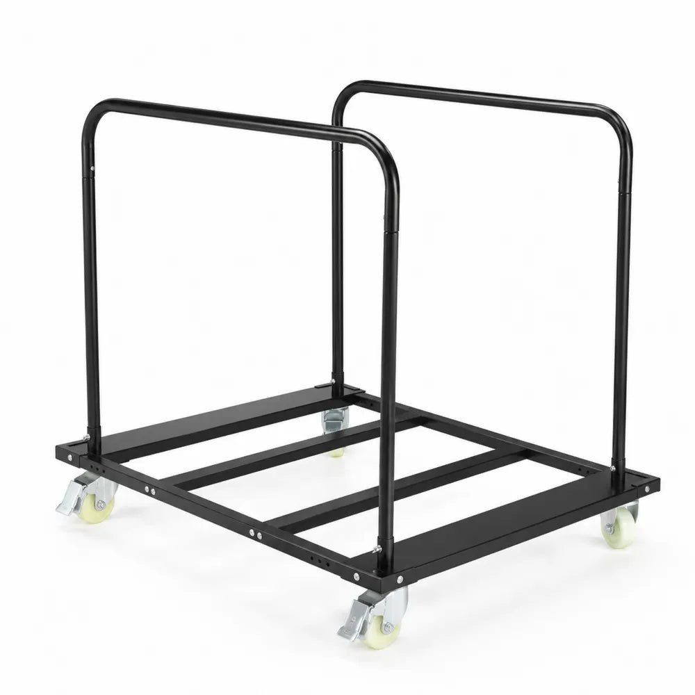 Carrello in Metallo con Ruote Nero 74x55x85 cm
