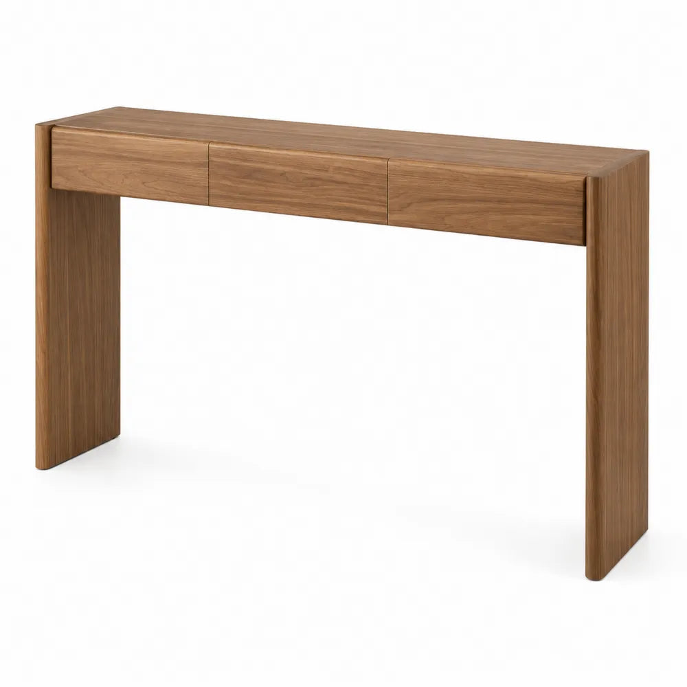 Tavolo Consolle in Legno di Noce 120x35x75 cm
