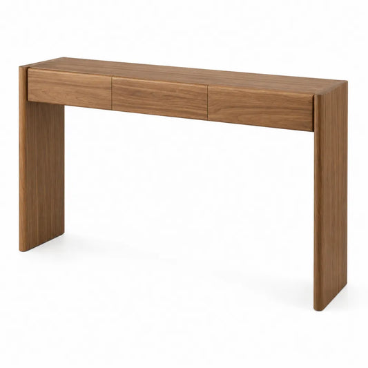 Tavolo Consolle in Legno di Noce 120x35x75 cm