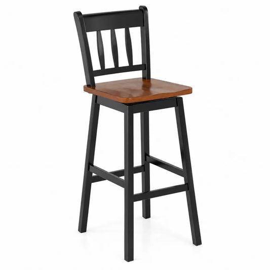 Sgabello da bar in Metallo e Legno di Faggio 105cm
